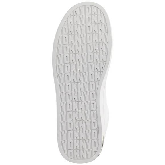 NEW DKNY women's abeni arch lace up sneaker in bright white/silver - Picture 4 of 4